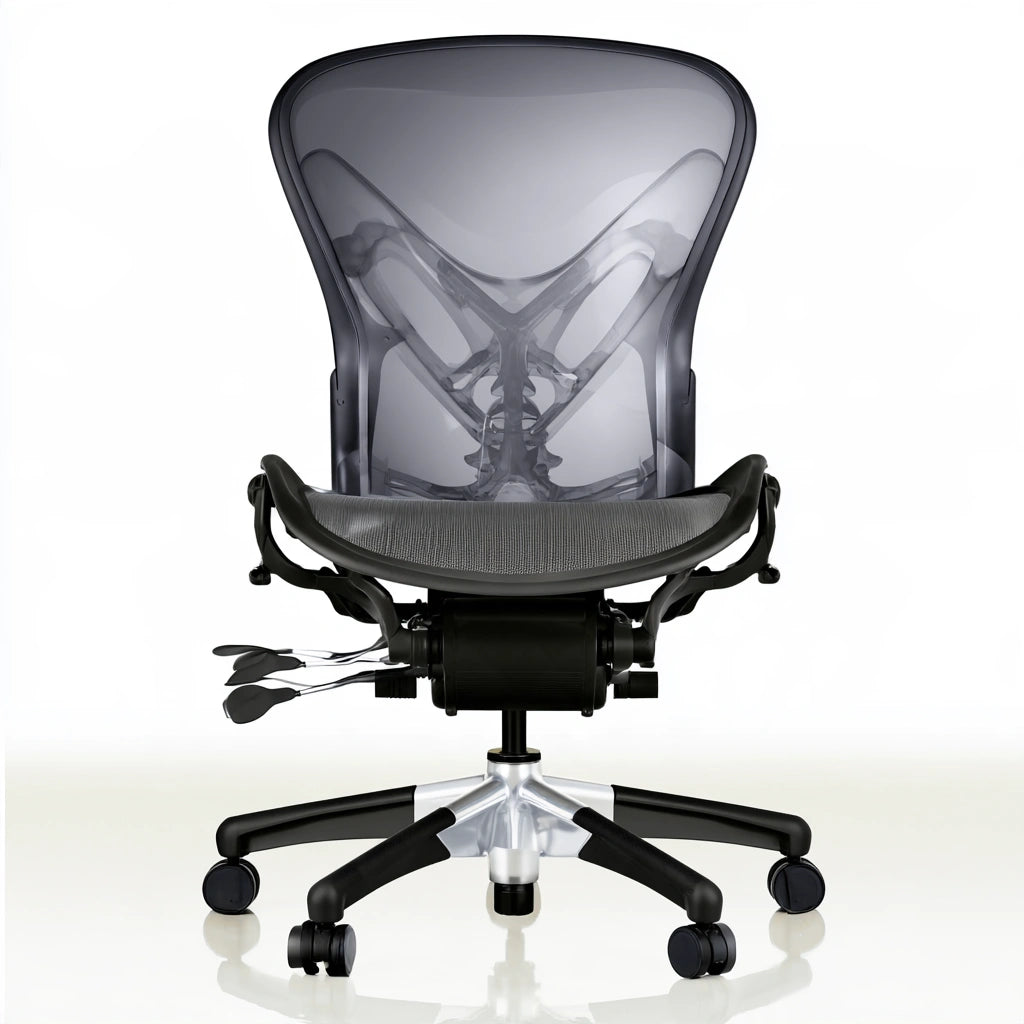 Poltrona ergonomica da ufficio, colore bianco