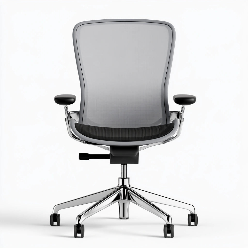 Sedia da ufficio in rete traspirante, colore grigio