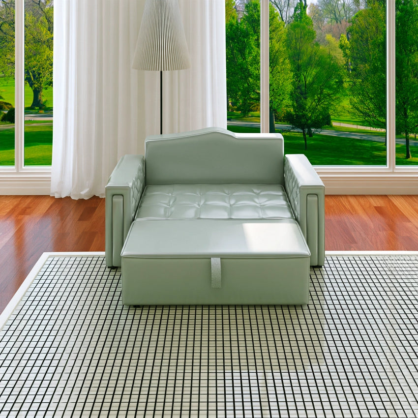 Sedia imbottita, colore grigio chiaro